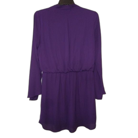 XOXO Long Sleeve Purple Faux Wrap Dress Party Modern Office Dress Size XXL - Picture 8 of 8
